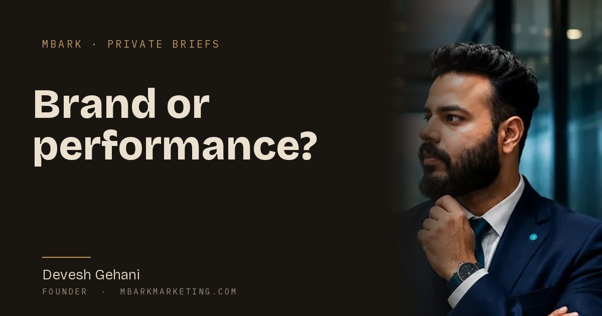 Devesh Gehani, founder of MBark Marketing, on brand versus performance marketing for universities in India